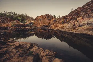 Sunrise Edith Falls in northern Australia