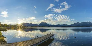 Sunrise, Hopfensee, near Fuessen