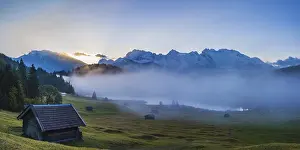 Sunrise and morning fog, Geroldsee