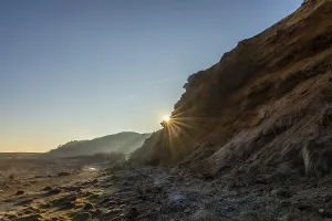 Sunrise at the Morsum Cliff, North Sea