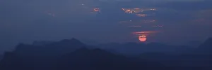 Sunrise scene seen from Niesen Kulm