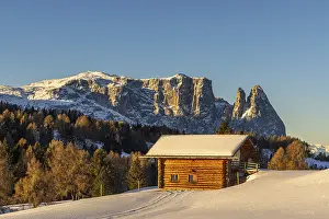 Sunrise on the Seiser Alm, South Tyrol, Italy