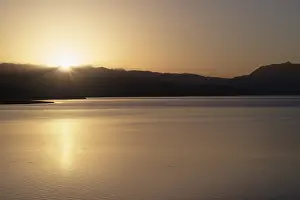 Sunrise over Song Kol Lake, Naryn Province