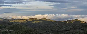 Sunrise, view from the mountain Alto de Garajonay