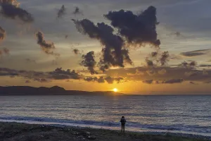 Sunset at the beach, Chrysochou Bay