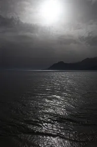 Sunset on the beach of Plakias