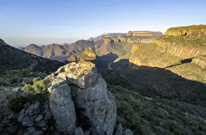 Sunset at Blyde River Canyon with Three Rondawels peak