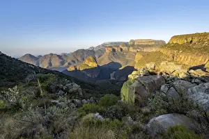 Sunset at Blyde River Canyon with Three Rondawels peak