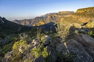 Sunset at Blyde River Canyon with Three Rondawels peak
