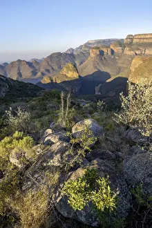 Sunset at Blyde River Canyon with Three Rondawels peak