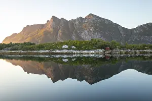 Sunset over Festvag near Bodo