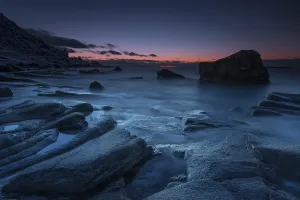 Sunset on the Fjord, Uttakleiv