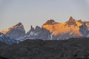 Sunset at Lago Grey, Torres del Paine National Park