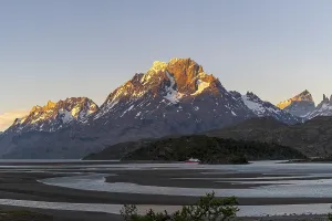Sunset at Lago Grey, Torres del Paine National Park