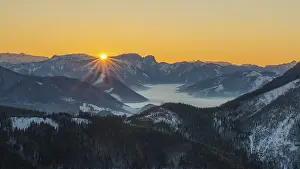 Sunset in the Limestone Alps National Park