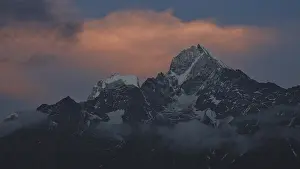 Sunset in Namche Bazar, Everest National Park