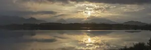 Sunset panorama, Hopfensee, Hopfen am See