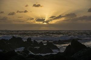 Sunset at the Ponta dos Capelinhos