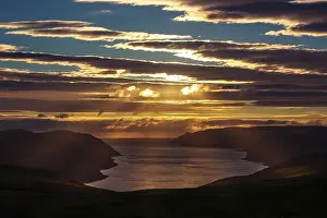 Category Scandinavia Prints: Sunset over the Tufjord near the North Cape