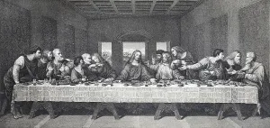 The Last Supper by Leonardo da Vinci from the late 15th century