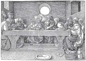 The Last Supper, woodcut by Albrecht Duerer