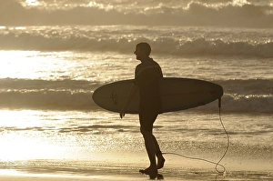 Surfer in the Atlantic Ocean, Fuerteventura