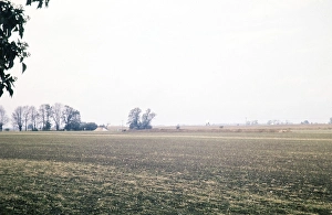 Survey of the archaeological site of a Neolithic causewayed enclosure, Great Wilbrahim, Cambridgeshire, England, UK 1976