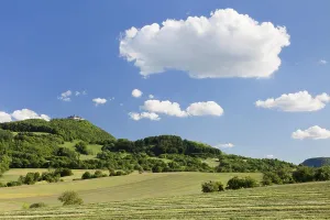 Swabian Alb with Burg Teck castle