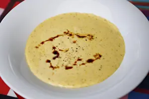 Category Historic EN Prints: Swabian cuisine, potato soup, soup dish