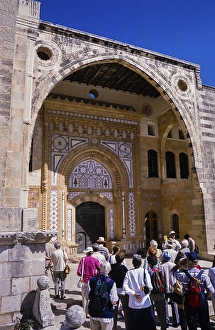 Swan Hellenic tour group visiting Beit Eddine, Beit ed Dine, Beiteddine Palace of Emir Bashir, Chouf, Lebanon 1998