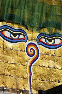 Detail of the Swayambhunath Stupa