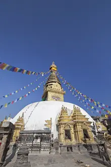 Swayambhunath temple, stupa, Kathmandu, Nepal