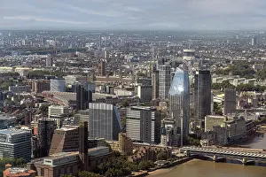 Sweeping views of the city with modern and historic skyscrapers and the River Thames