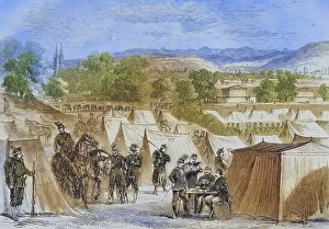 Swiss camp on Bruderholz hill near Basel