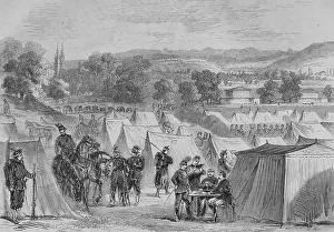 Swiss camp on Bruderholz hill near Basel