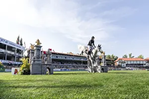 Swiss rider Martin Fuchs riding Leone Jei competes in the second round