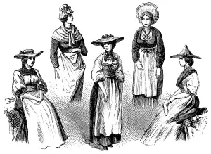 Swiss women from (left to right) Lucerne