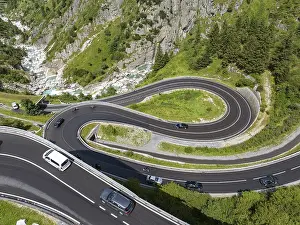 Switchbacks on the Gotthard Pass