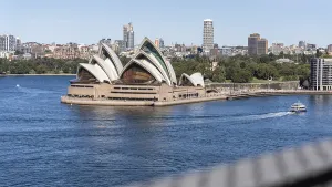 Sydney Opera House view from Harbour Bridge