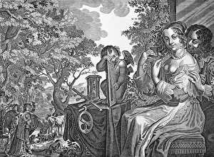 Symbolic engraving from the 17th Century