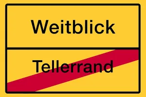 Symbolic place name sign created in Photoshop
