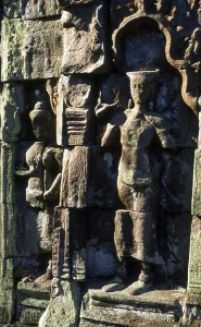 Ta Prohm was built in the Bayon style largely in the late 12th and early 13th centuries