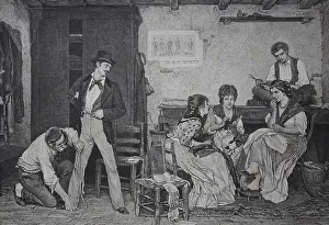 Tailoring in Venice, 1886, Italy