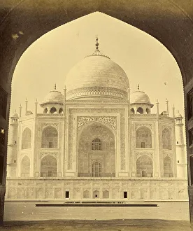 The Taj Mahal in Agra in 1887, India