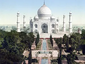 The Taj Mahal in Agra, India, 1890