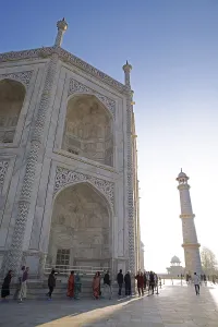 Taj Mahal or Taj Mahal in the morning light
