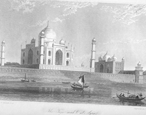 Taj mahil or Taj Mahal at Agra, Uttar Prades h, India, As ia