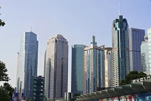 The tallest skyscrapers of the Pudong Special Economic Zone