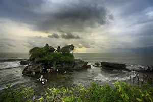 The Tanah Lot Temple, the most important hindu temple of Bali
