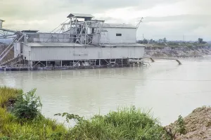 Tanjung Tualang Dredge No.5 (TT5) tin mining dredger built in England in 1938 by F